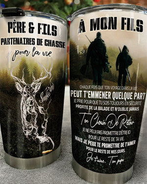 Père Et Fils - Partenaires De Chasse Pour La Vie - Tumbler Français