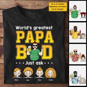 Le meilleur papa body - T-shirt unisexe personnalisé, sweat à capuche - Cadeau pour papa, grand-père
