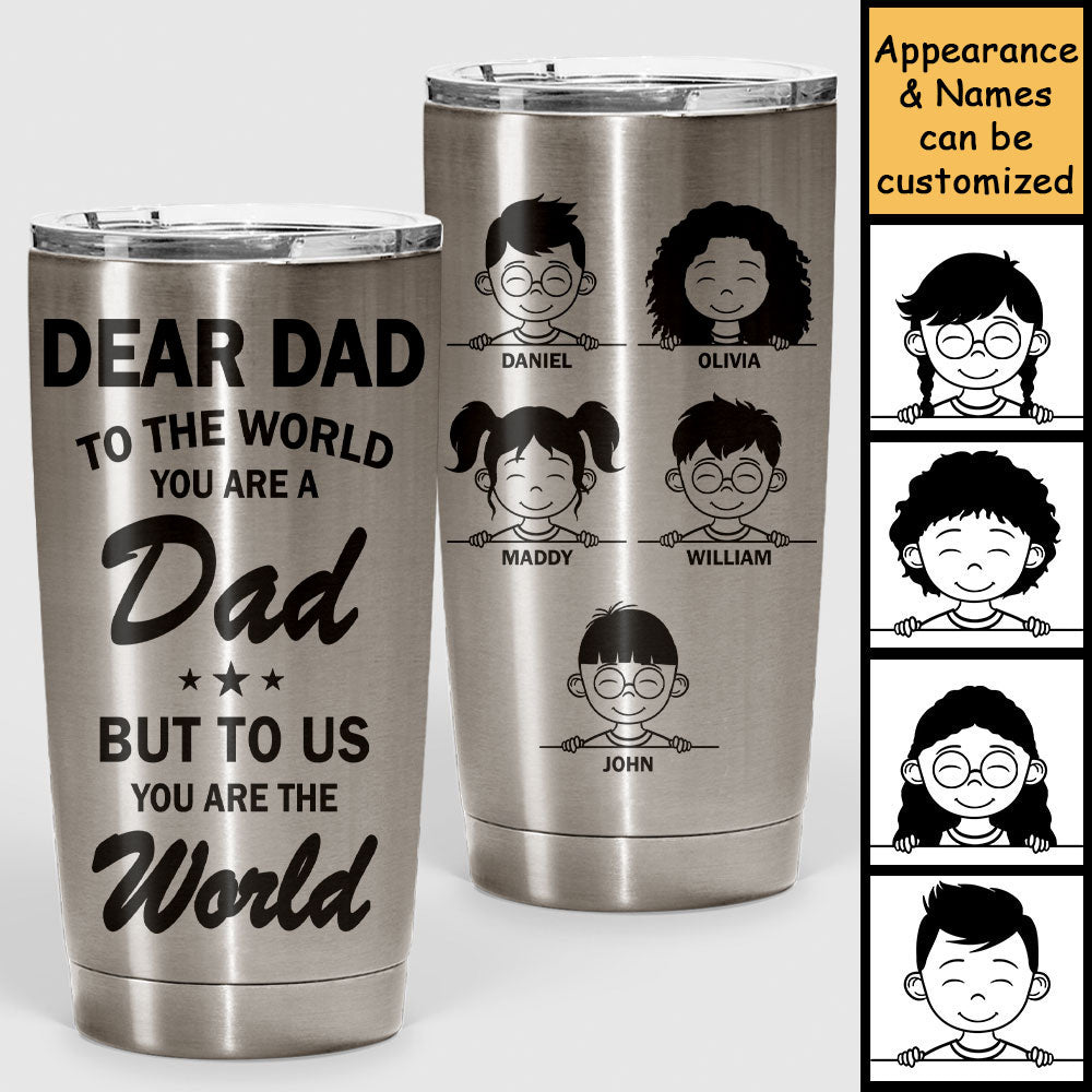 Tu es le monde - Gobelet personnalisé - Cadeau pour papa