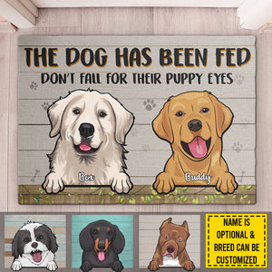 Les chiens ont été nourris - Tapis décoratif personnalisé - Cadeau pour les amoureux des chiens, propriétaires de chiens, cadeau pour chien, cadeau pour les amoureux des animaux