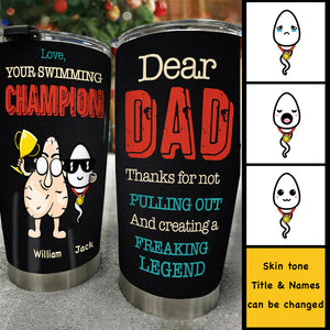 Votre champion de natation - Gobelet personnalisé - Cadeau pour papa