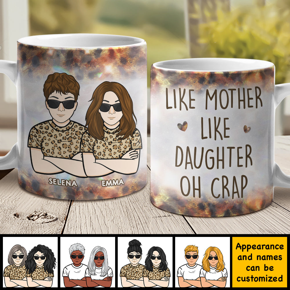 Telle mère, telle fille - Cadeau pour maman, grand-mère - Tasse personnalisée