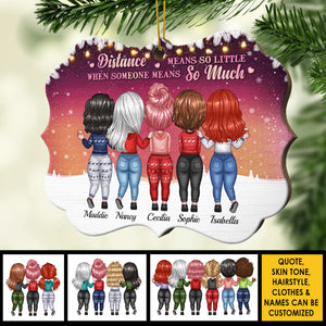 Not Sisters By Blood But Sisters By Heart - Personalized Shaped Ornament.