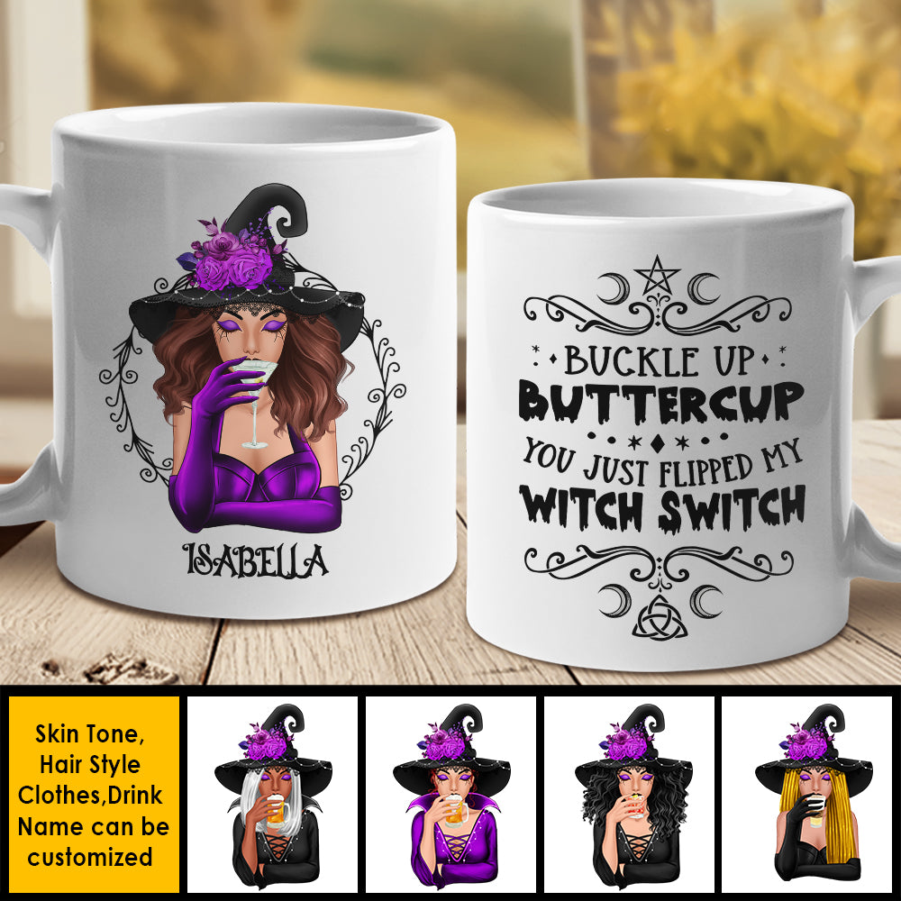 You Just Flipped My Witch Switch - Personalized Mug, Halloween Ideas..