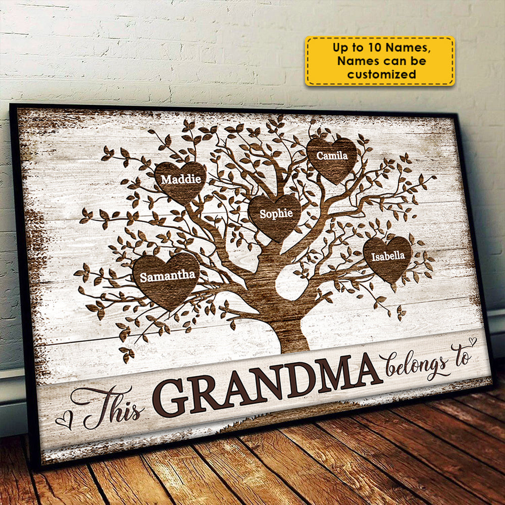 This Grammy Belongs To - Personalized Horizontal Poster.