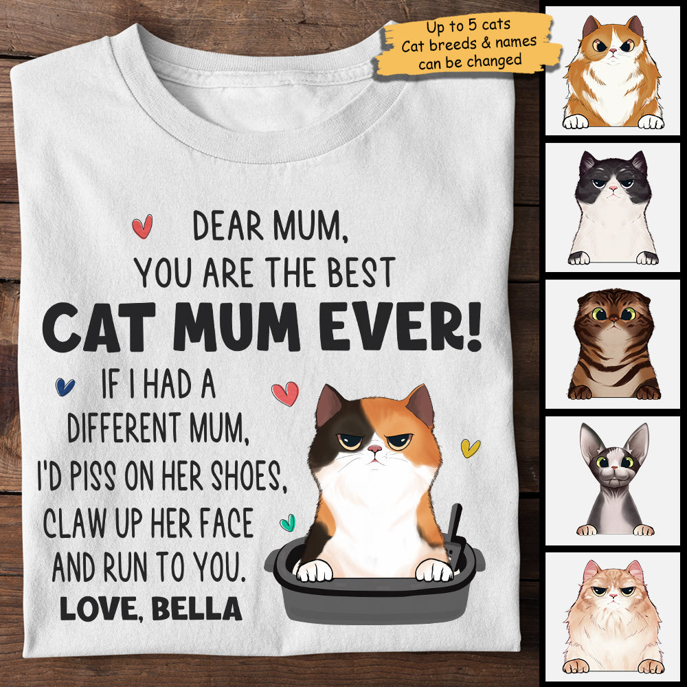 I Would Claw Up Her Face - Gift For Cat Mum, Personalized Unisex T-shirt, Hoodie.