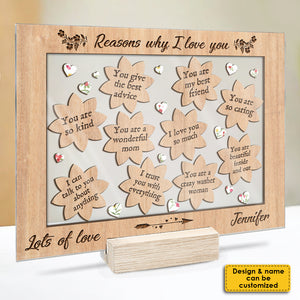 Tu es belle à l'intérieur comme à l'extérieur - Cadeau pour maman, plaque acrylique personnalisée
