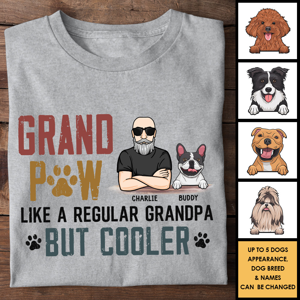 Grand-père comme un grand-père ordinaire mais plus cool - Cadeau pour papa, grand-père - T-shirt unisexe personnalisé, sweat à capuche