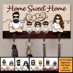 Notre douce maison - Porte-clés personnalisé, porte-clés - Cadeau pour couple, mari et femme