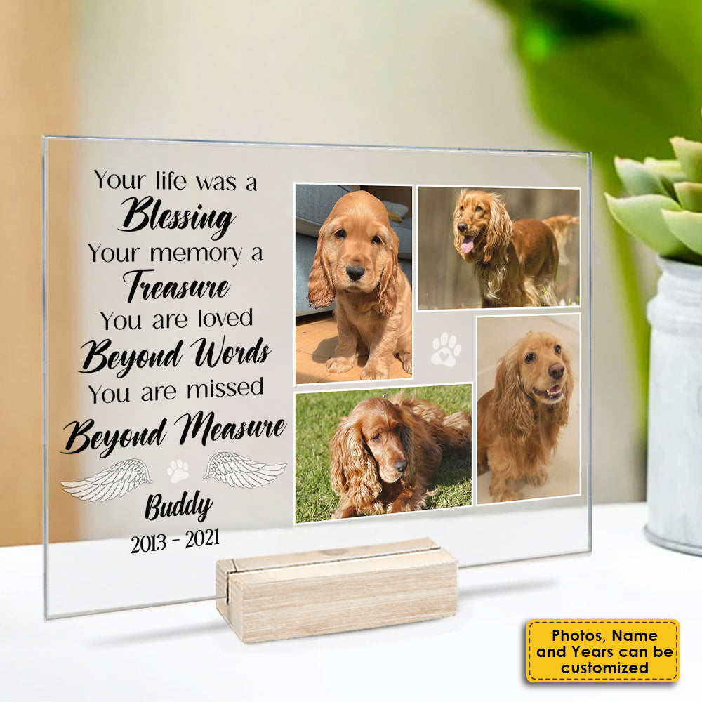 Tu nous manques énormément ! - Télécharger une image - Plaque acrylique personnalisée