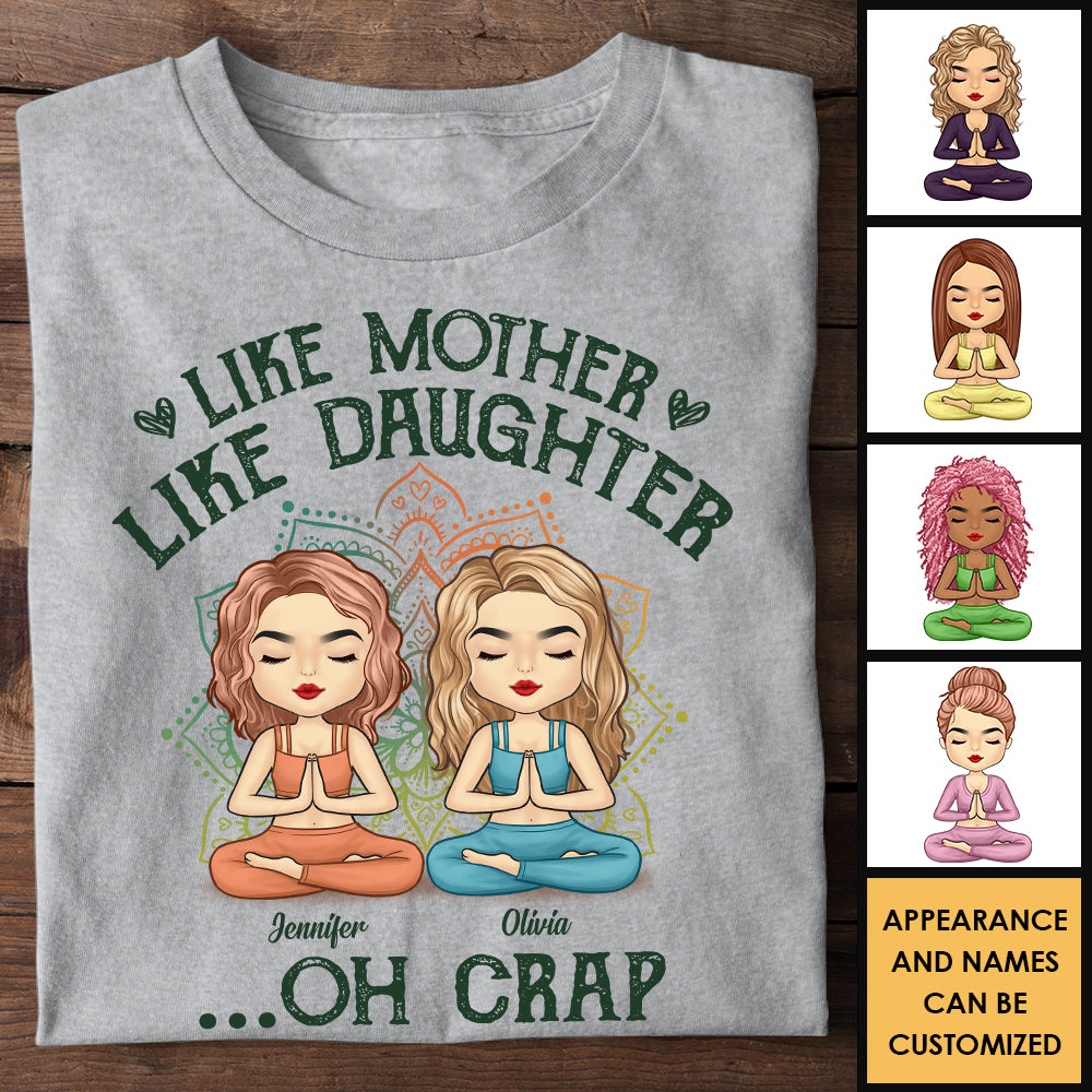 Telle mère, telle fille, oh merde ! Cadeau pour maman, t-shirt unisexe personnalisé, sweat à capuche