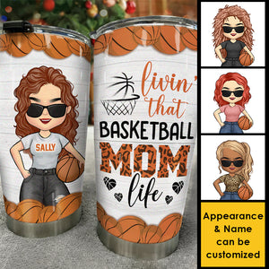 Vivre la vie de maman basketteuse - Cadeau pour maman, gobelet personnalisé