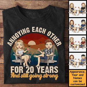 On s'ennuie et on continue à être forts - T-shirt unisexe personnalisé, sweat à capuche, sweat-shirt - Cadeau pour couple, mari, femme, anniversaire, fiançailles, mariage, cadeau de mariage