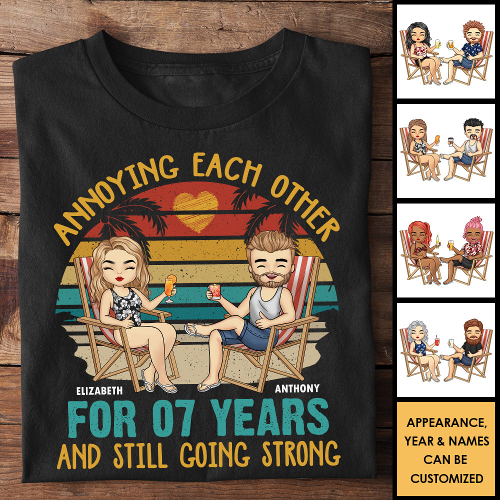 Couple s'agaçant mutuellement - T-shirt et sweat à capuche unisexe personnalisé - Cadeau pour couple, mari et femme