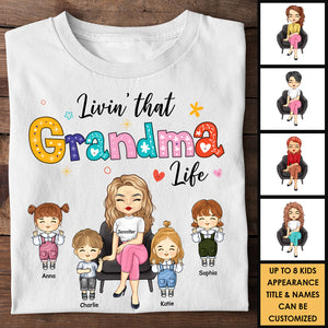 Vivre la vie de tante et grand-mère - Cadeau pour maman et grand-mère - T-shirt et sweat à capuche unisexe personnalisé