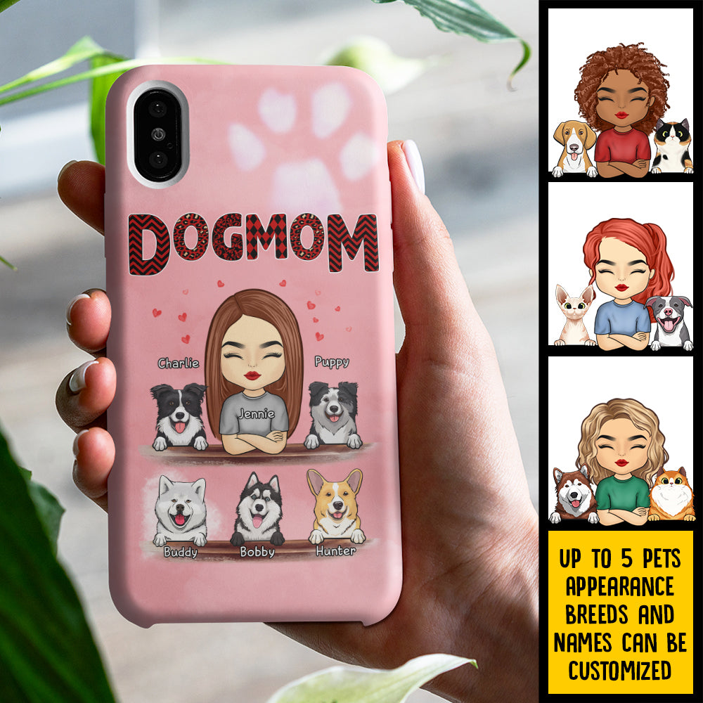 Tous mes enfants ont des pattes - Cadeau pour maman chien, maman chat - Coque de téléphone personnalisée