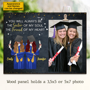 The Sister Of My Soul The Friend Of My Heart - Personalized Photo Frame.