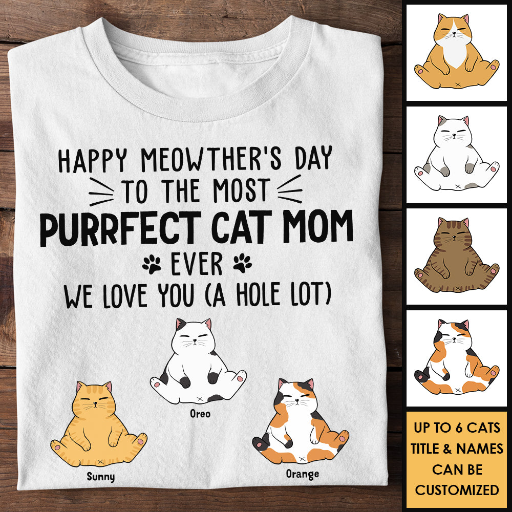 Bonne fête des chats, on t'aime ! T-shirt unisexe personnalisé, sweat à capuche, cadeau pour les amoureux des chats