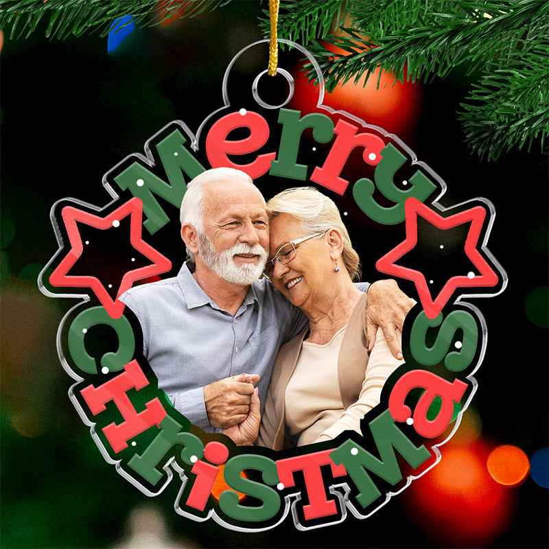 Photo personnalisée « Je te retrouverais dans n'importe quelle vie » - Ornement personnalisé pour couple - Forme personnalisée en acrylique - Cadeau de Noël pour mari et femme, anniversaire