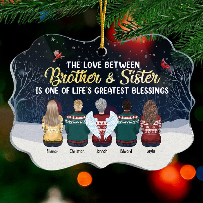L'une des plus grandes bénédictions de la vie - Décoration de Noël personnalisée en acrylique en forme de Benelux - Cadeau pour frères et sœurs, cadeau de Noël
