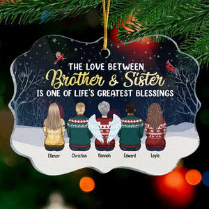 L'une des plus grandes bénédictions de la vie - Décoration de Noël personnalisée en acrylique en forme de Benelux - Cadeau pour frères et sœurs, cadeau de Noël