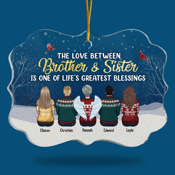 L'une des plus grandes bénédictions de la vie - Décoration de Noël personnalisée en acrylique en forme de Benelux - Cadeau pour frères et sœurs, cadeau de Noël