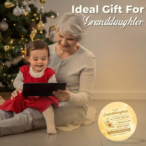 N'oublie jamais ton chemin de retour - Lampe lunaire - À ma petite-fille, cadeau pour petite-fille, cadeau de grand-mère pour petite-fille, cadeau d'anniversaire pour petite-fille, cadeau de Noël