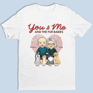Toi, moi et nos bébés à fourrure - T-shirt unisexe personnalisé, sweat à capuche, sweat-shirt - Cadeau pour couples, propriétaires d'animaux, amoureux des animaux