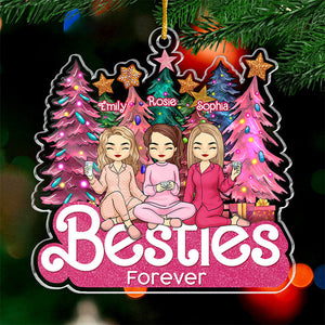 Joyeux Noël à ma sœur, meilleure amie et thérapeute - Décoration personnalisée pour meilleure amie - Forme personnalisée en acrylique - Cadeau de Noël pour meilleures amies, meilleures amies, sœurs