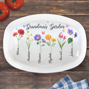 Le jardin de grand-mère est génial - Plateau personnalisé pour la famille - Cadeau de fête des mères et d'anniversaire pour grand-mère