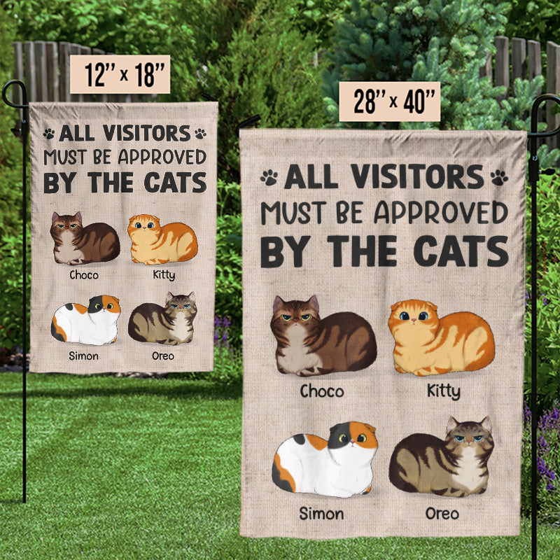 Les chats sont maîtres de ce pays - Drapeau personnalisé pour chat - Cadeau pour les amoureux des animaux et les propriétaires d'animaux