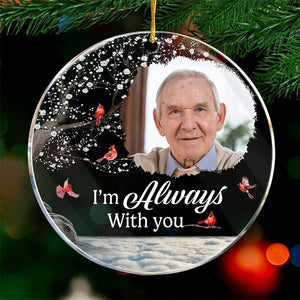 Photo personnalisée « Tu es mon meilleur souvenir » – Ornement personnalisé familial – Forme ronde en acrylique – Cadeau de Noël, cadeau de condoléances pour les membres de la famille