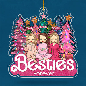 Joyeux Noël à ma sœur, meilleure amie et thérapeute - Décoration personnalisée pour meilleure amie - Forme personnalisée en acrylique - Cadeau de Noël pour meilleures amies, meilleures amies, sœurs