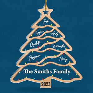Il est temps de répandre l'amour, de partager des bénédictions et de créer de beaux souvenirs - Ornement personnalisé pour la famille - Forme personnalisée en acrylique - Cadeau de Noël pour les membres de la famille
