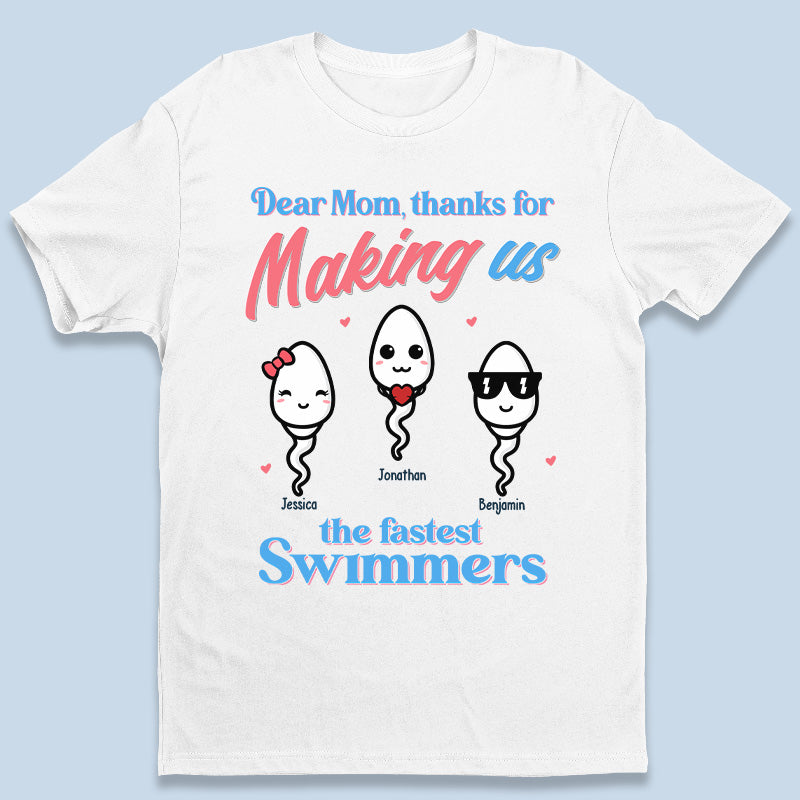 Merci d'être notre maman - T-shirt unisexe personnalisé, sweat à capuche, sweat-shirt - Cadeau de fête des mères, d'anniversaire pour maman