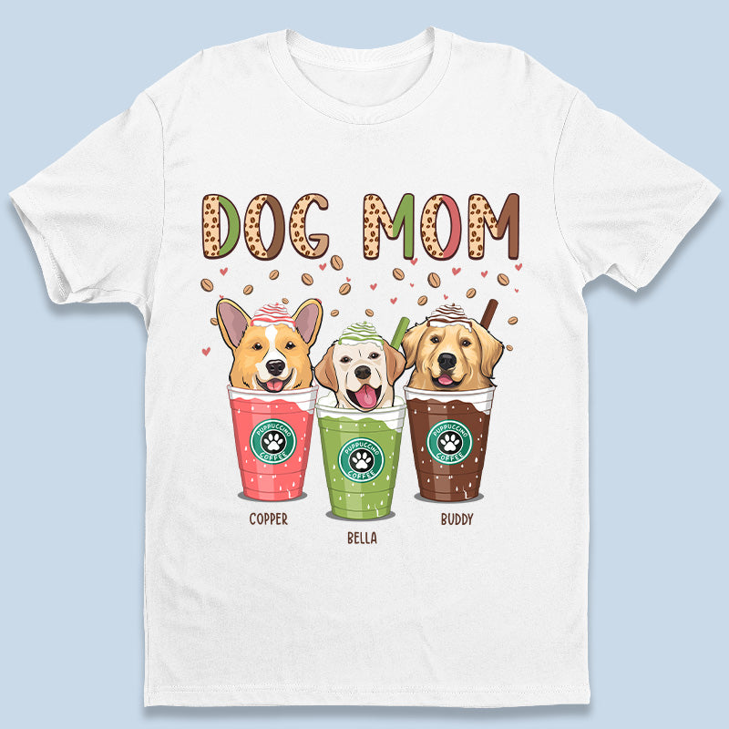Maman et Chat Puccino Puppuccino Café - T-shirt unisexe personnalisé pour chien et chat, sweat à capuche, cadeau pour les propriétaires d'animaux et les amoureux des animaux