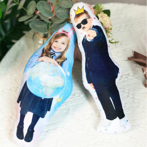Photo personnalisée pour nos proches - Coussin personnalisé en forme de famille - Cadeau pour les membres de la famille