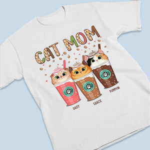 Maman et Chat Puccino Puppuccino Café - T-shirt unisexe personnalisé pour chien et chat, sweat à capuche, cadeau pour les propriétaires d'animaux et les amoureux des animaux