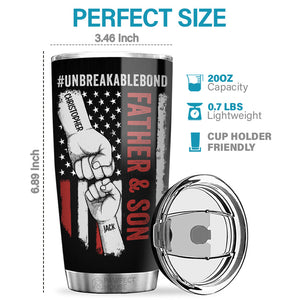 Family Is The Heart Of The Home - Family Personalized Custom Tumbler - Father's Day, Birthday Gift For Dad