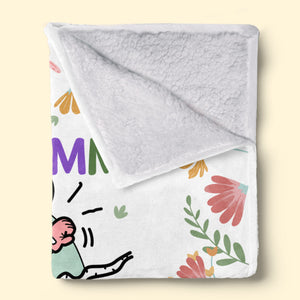 Mom, You Are Doing A Great Job - Family Personalized Custom Baby Blanket - Baby Shower Gift, Gift For First Mom
