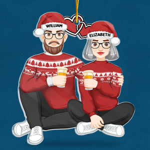 Tu es mon souhait de Noël - Ornement personnalisé pour couple - Forme personnalisée en acrylique - Cadeau de Noël pour mari et femme, anniversaire