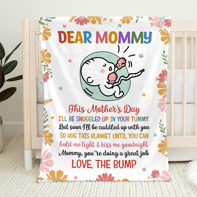 Mom, You Are Doing A Great Job - Family Personalized Custom Baby Blanket - Baby Shower Gift, Gift For First Mom