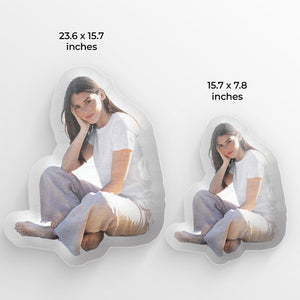 Photo personnalisée pour nos proches - Coussin personnalisé en forme de famille - Cadeau pour les membres de la famille