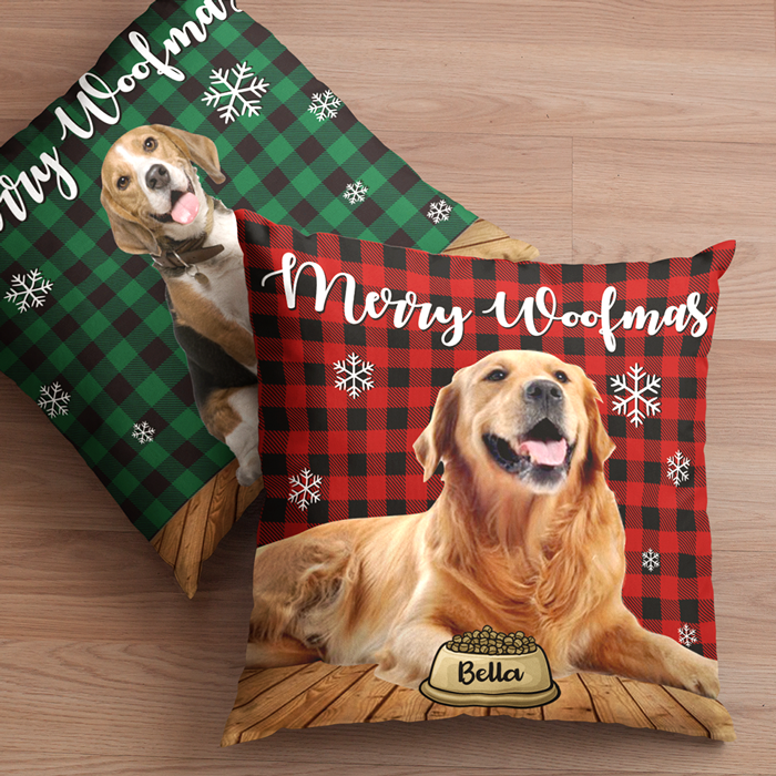 Meowy Catmas - Joyeux Noël - Coussin personnalisé