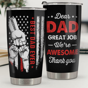 Merci papa, tu es génial - Gobelet personnalisé pour la famille - Cadeau de fête des pères, d'anniversaire pour papa, grand-père