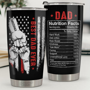 Tu es le meilleur papa du monde - Gobelet personnalisé pour la famille - Cadeau de fête des pères, d'anniversaire pour papa, grand-père