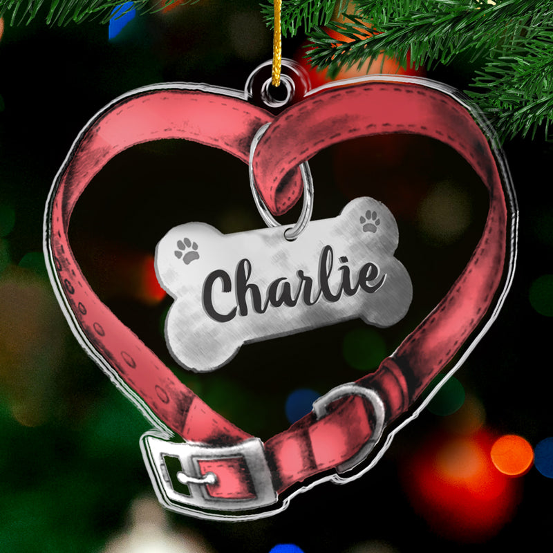 Ensemble pour toujours, jamais séparés - Ornement commémoratif personnalisé - Forme personnalisée en acrylique - Cadeau de Noël, cadeau de condoléances pour les propriétaires d'animaux et les amoureux des animaux