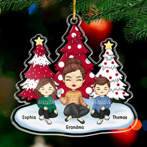 Joyeux Noël à mon petit lutin - Décoration personnalisée pour la famille - Acrylique - Cadeau de Noël pour les membres de la famille