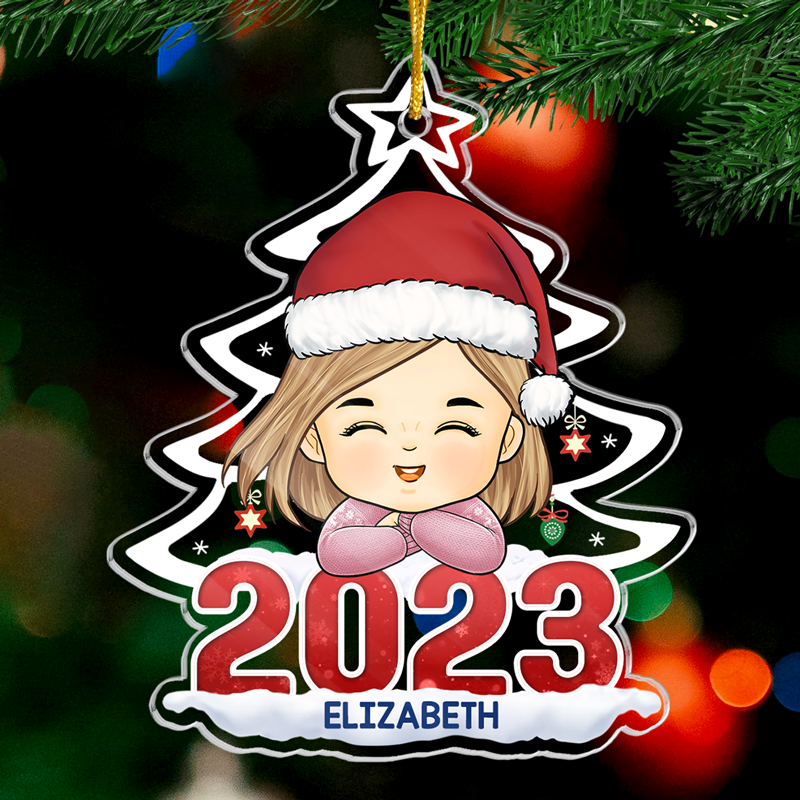 Joyeux Noël à l'enfant le plus cool que je connaisse - Décoration familiale personnalisée - Forme personnalisée en acrylique - Cadeau de Noël pour les membres de la famille