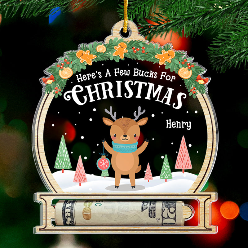 L'assistant le plus mignon du Père Noël - Ornement personnalisé pour la famille, porte-monnaie - Forme personnalisée en acrylique - Cadeau de Noël pour les membres de la famille